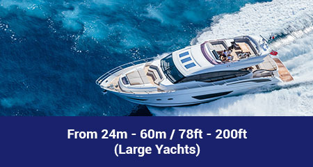Yacht antennas for large yachts