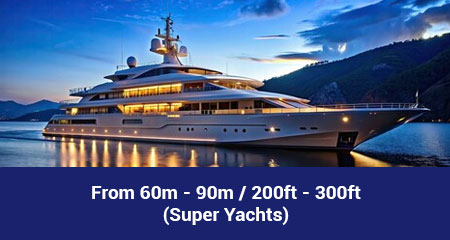 Marine antennas for superyachts and megayachts