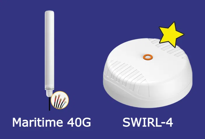 Peplink MAX BR1 Pro 5G için Poynting SWIRL-4 ve Peplink Maritime 40G anten karşılaştırması