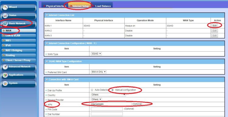 AMIT Setup Screen Static IP